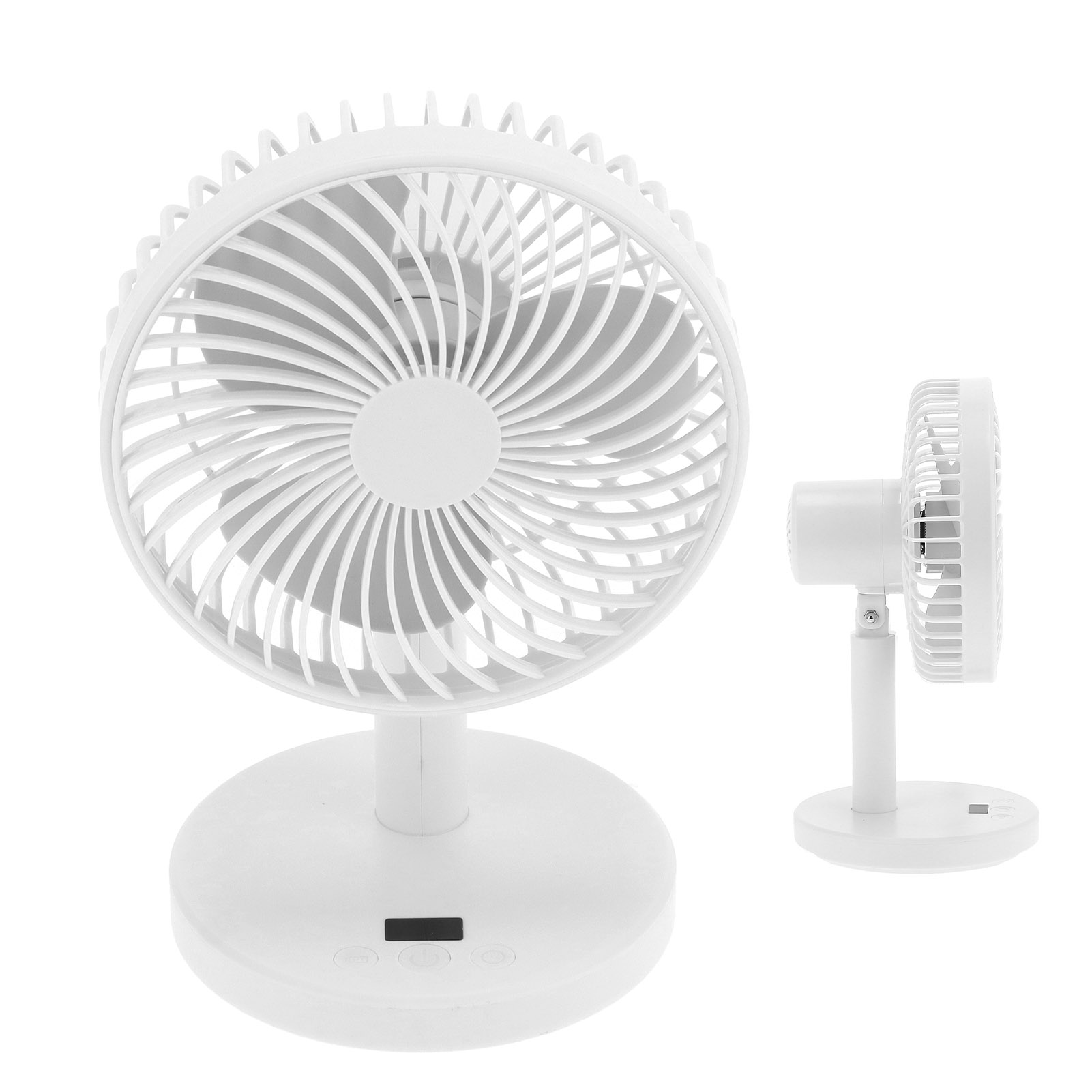 Mini-tischventilator Mit 4 Windstufen, Usb-ladefunktion Und Starkem Luftstrom Für Den Innenbereich