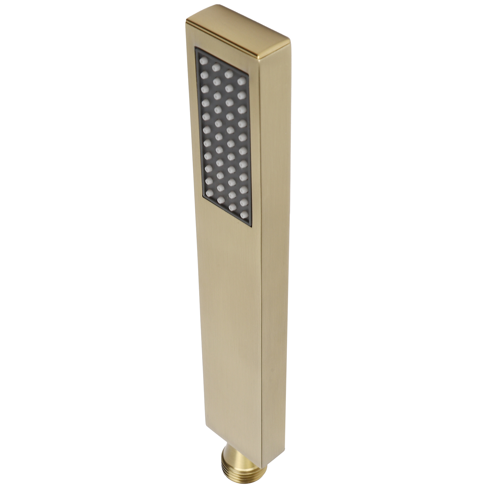 G1/2 Flacher, Quadratischer Duschkopf, Handbrause Aus Vollkupfer Für Badezimmer (gebürstetes Gold)