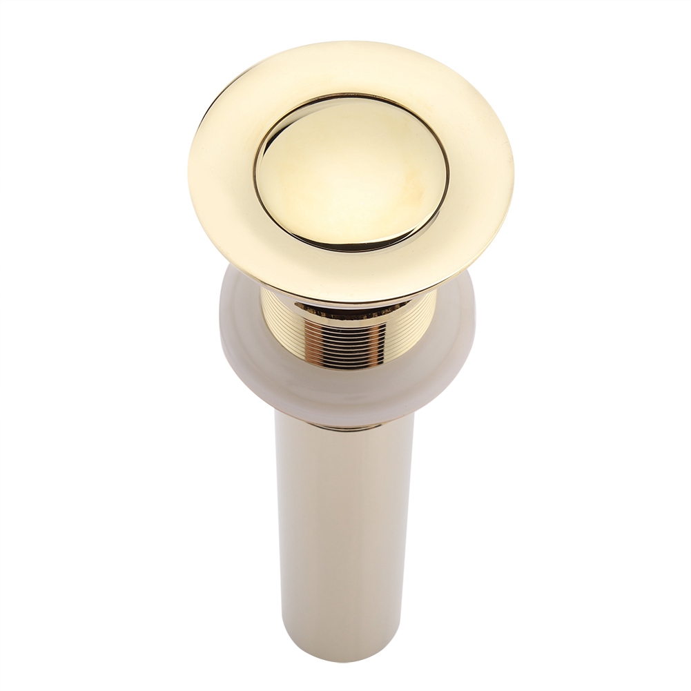 G1-1/4" Messing-waschbecken-ablaufgarnitur Mit Überlauf (zirkoniumgold)