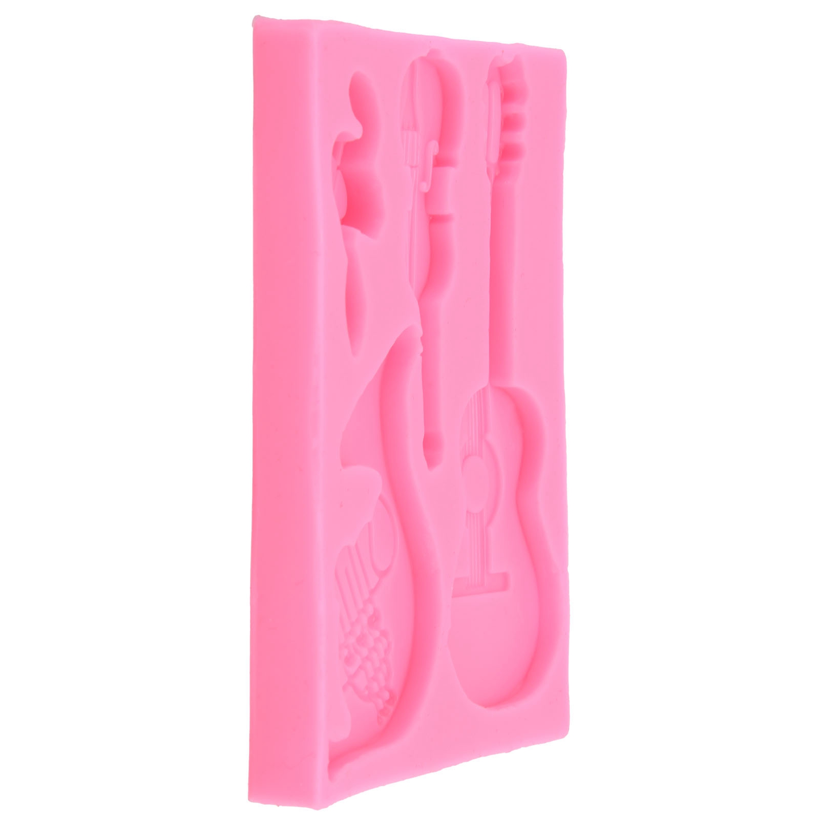 Silikonform In Gitarrenform Zur Dekoration Von Schokoladen-fondant-kuchen Für Die Heimische Bäckerei