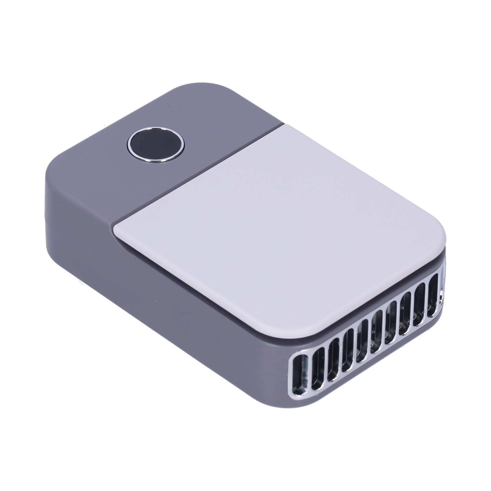 Led-digitalanzeige-ventilator, Usb-ladefunktion, Tragbarer Nackenventilator Für Zuhause Und Outdoor, Marineblau