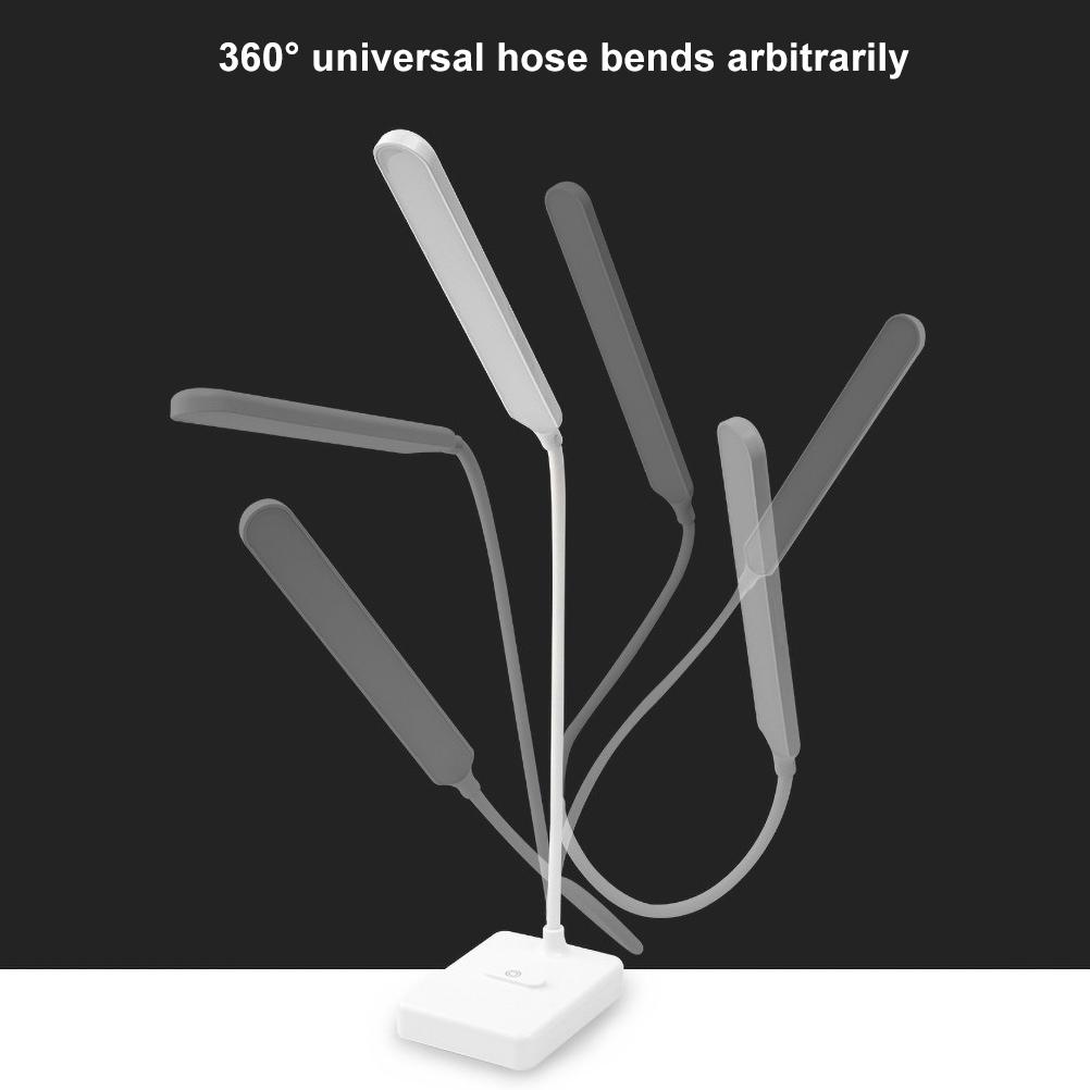 Augenschonende Led-schreibtischlampe Mit Usb-ladefunktion, Integrierter Handyhalterung Und Drei Wählbaren, Augenschonenden Lichtfarben