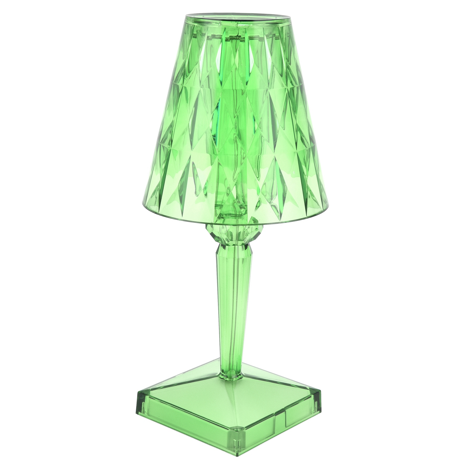 Led-kristall-tischleuchte, Transparentes Prisma, Dimmbar, Usb-ladefunktion, Innenbeleuchtung, Grün