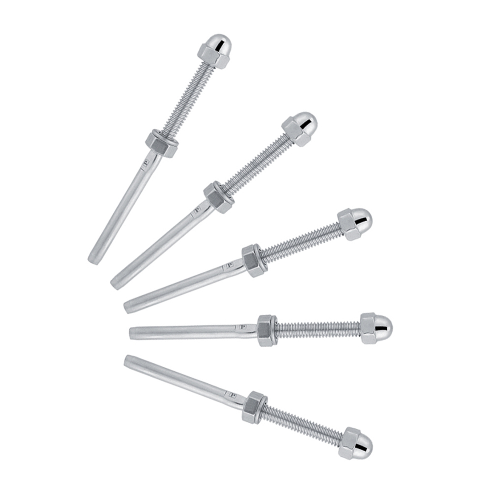 10 Stück Gewindebolzen Aus Edelstahl Für 1/8"-kabelgeländersysteme