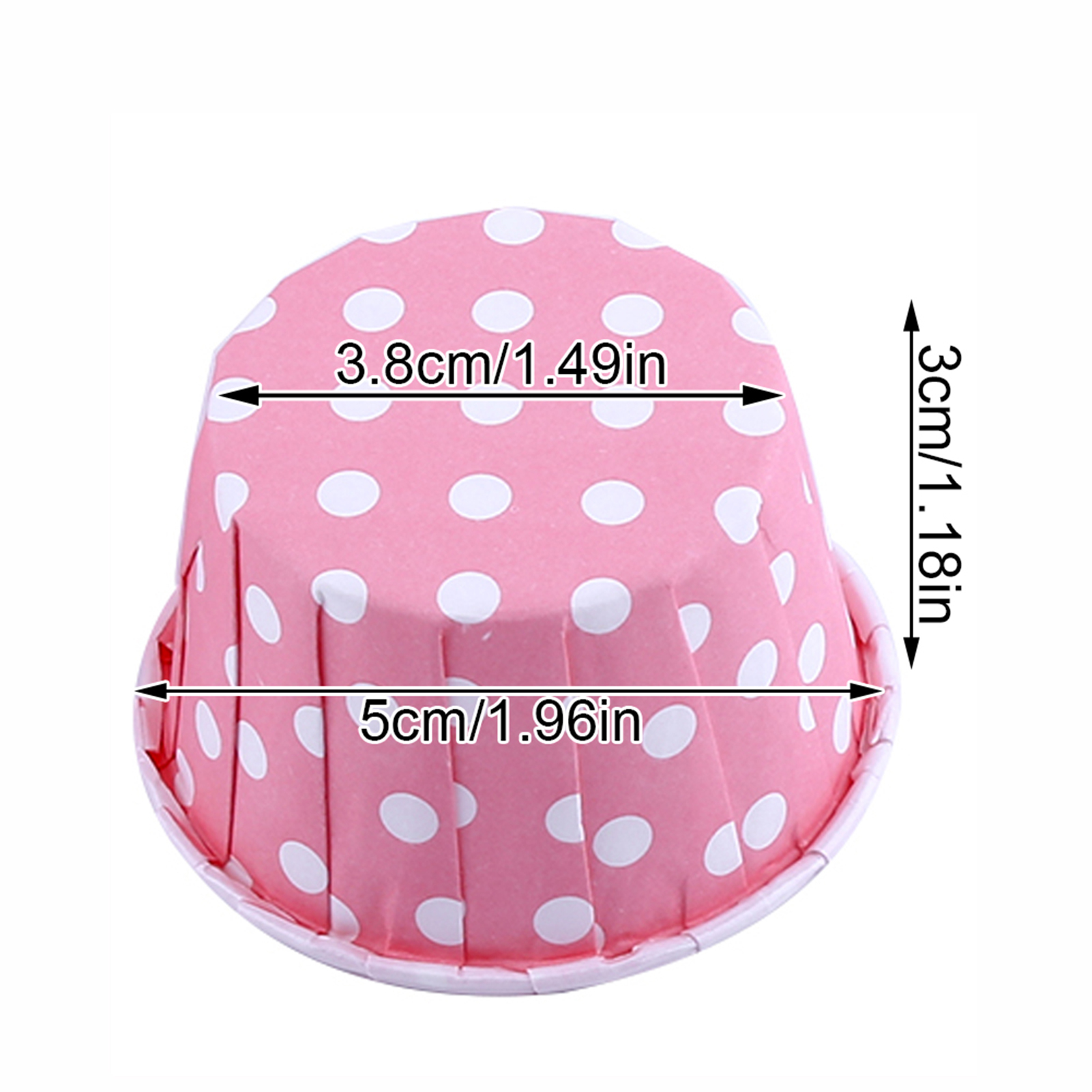 100 Stück Papier-kuchenförmchen, Cupcake-förmchen, Muffinförmchen Für Partys, Hochzeiten, Rosa