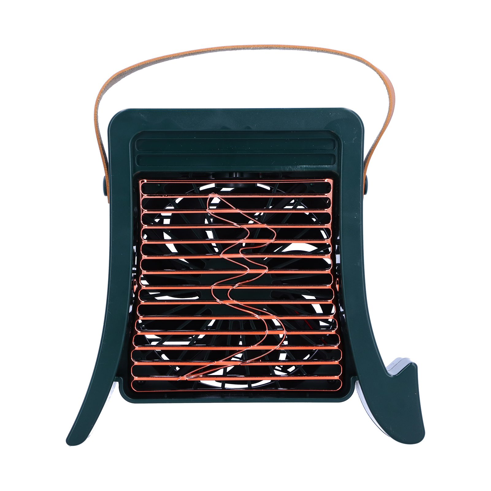 Tragbarer Led-luftbefeuchter-ventilator Mit Usb-ladefunktion Für Wohn- Und Esszimmer (grün)