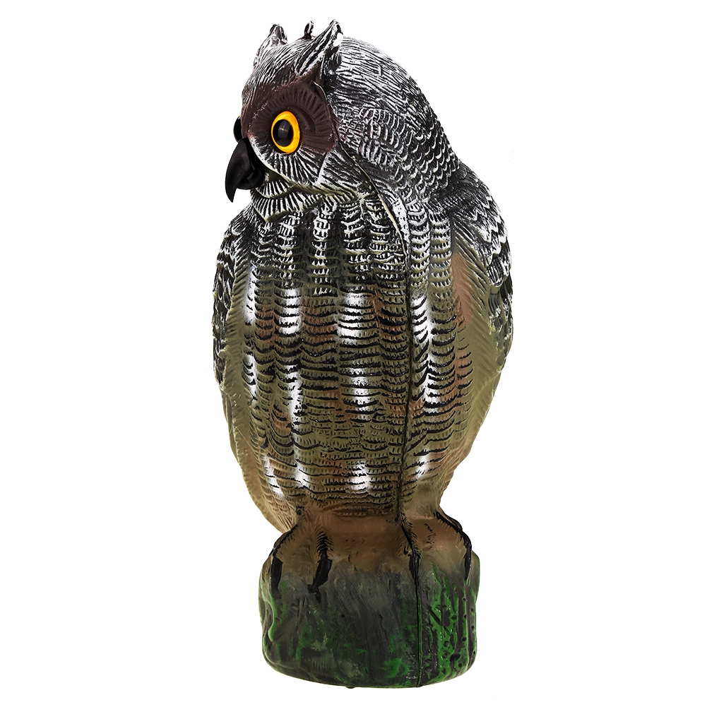 Solarbetriebene Eulenjagd-lockvogel-vogelabwehr Zur Schädlingsbekämpfung Und Gartendekoration (nicht Leuchtend)
