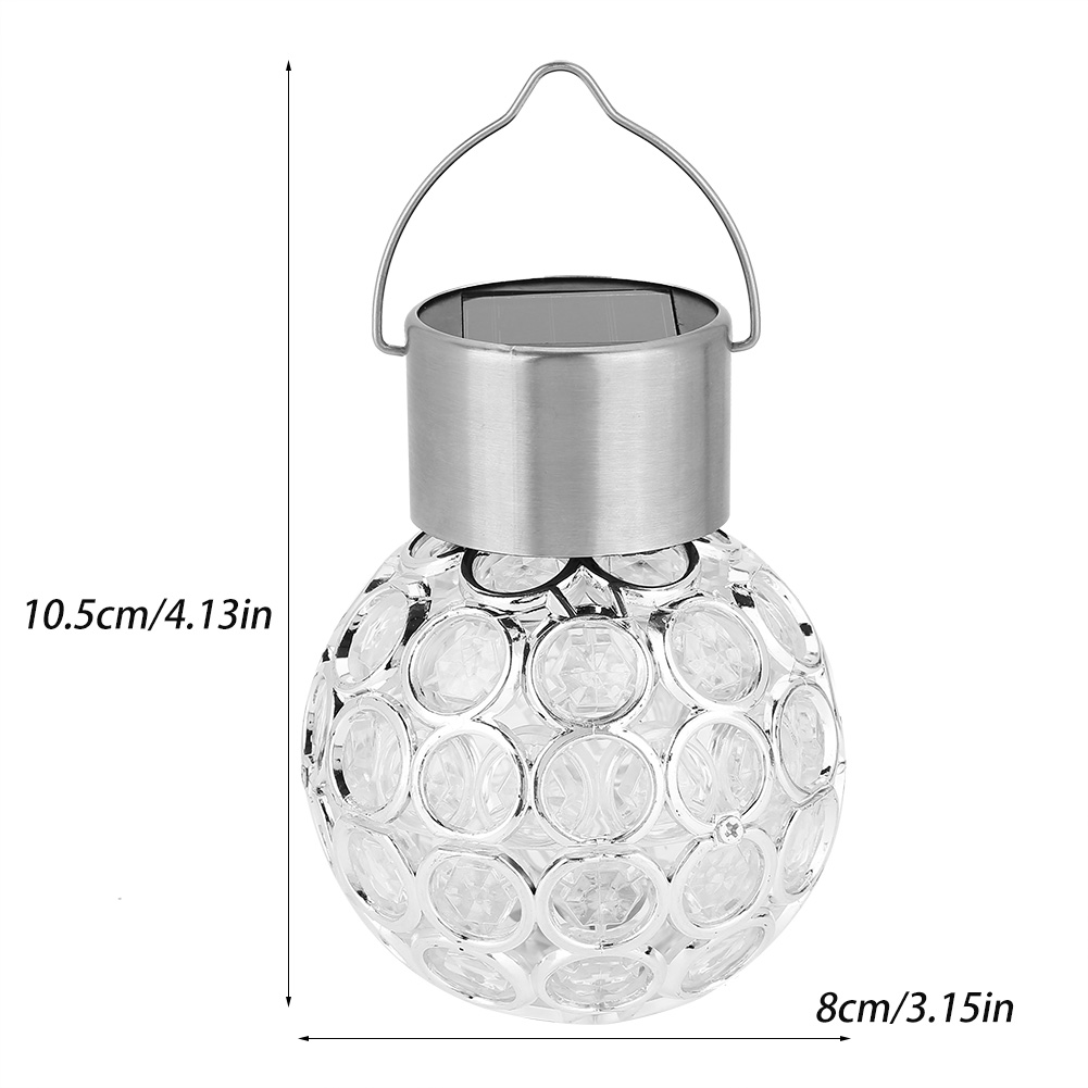 Solar-kugel-gartenleuchte Mit Farbwechsel, Led-lampe Für Den Außenbereich, Bunte Wegbeleuchtung