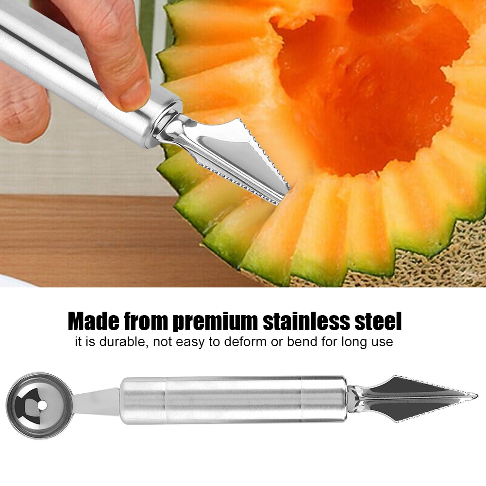 Wassermelonen-kugelausstecher Aus Edelstahl, Obstschnitzmesser, Küchenutensil (kugelausstecher)