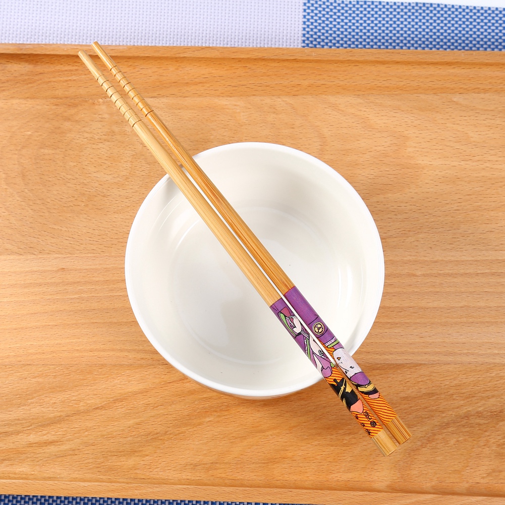 5 Paar Japanische Bambus-essstäbchen Im Familienstil, Geschenkbox, Essstäbchen-set Mit Maid-muster Und Kerben