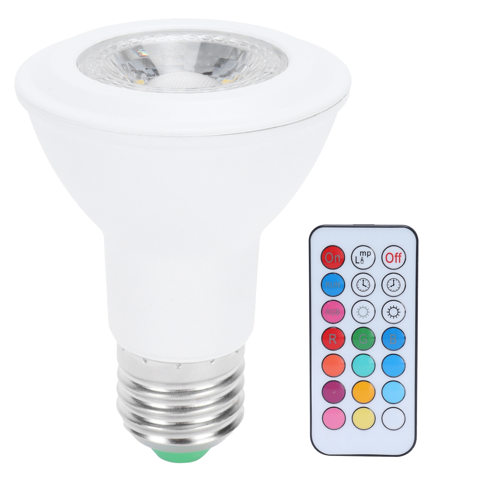 10-w-rgbw-strahler Mit Timer-fernbedienung, E27-fassung, Farbwechselnde Glühbirne, 85–265 V