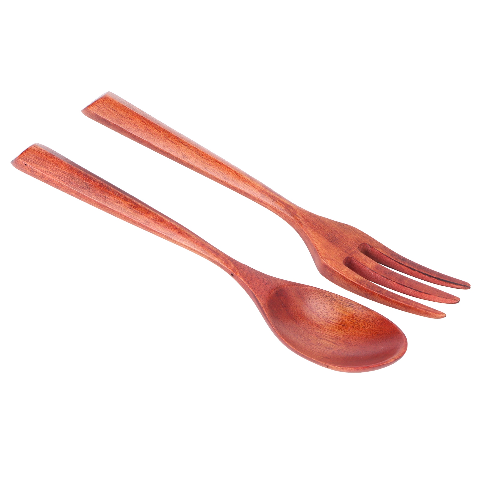 2-teiliges Set Hitzebeständiger Holzgabel Und -löffel, Robustes Küchenbesteck Für Zuhause, Restaurant Und Büro, Phoebe Wood
