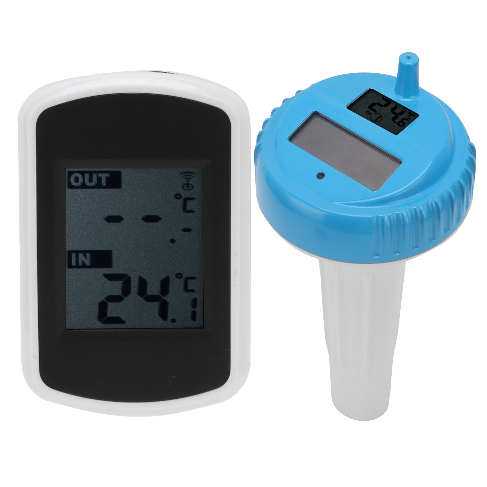Schwimmendes, Kabelloses Solarthermometer, Wasserdicht, Schwimmbadwassertemperaturanzeige