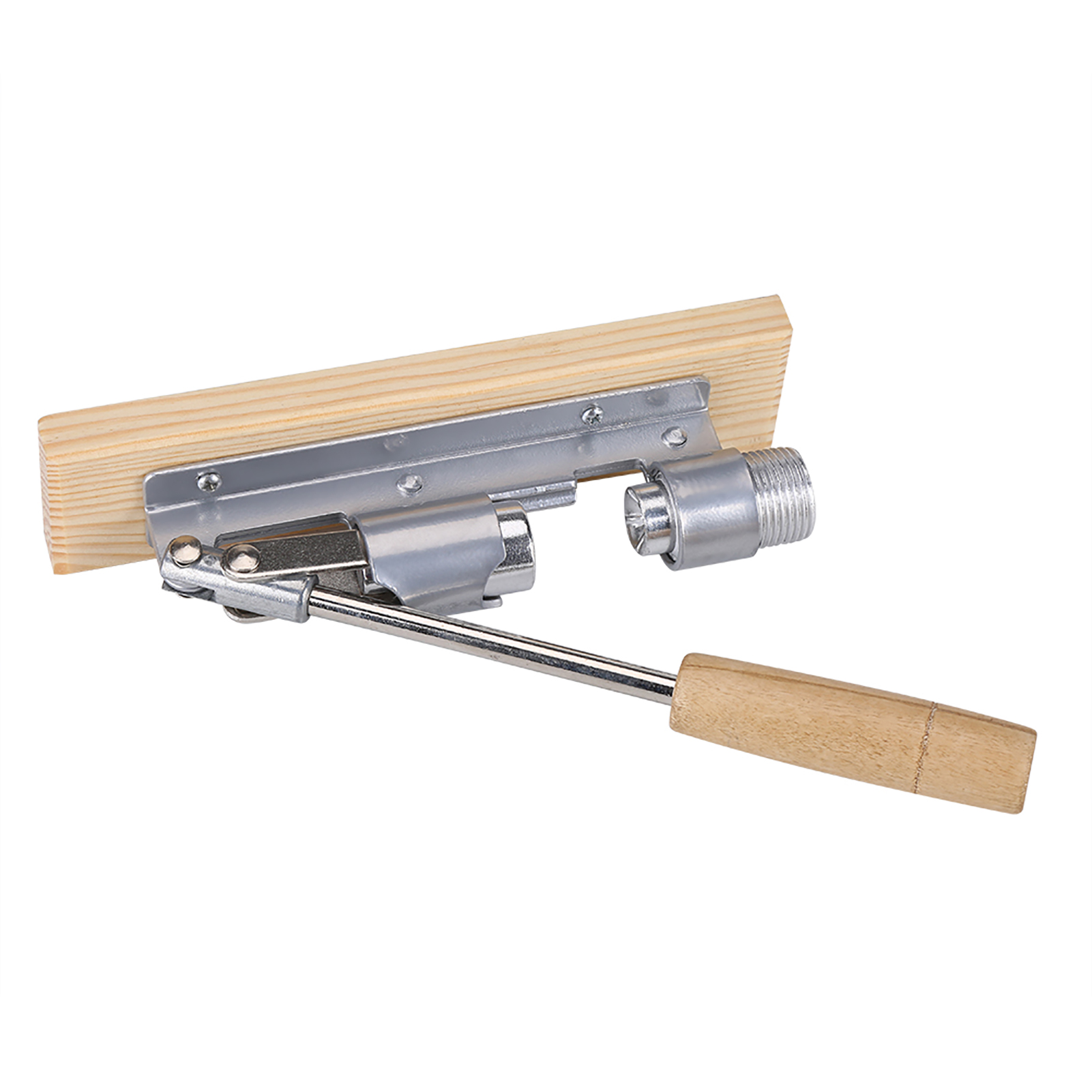 Mechanischer Walnussknacker, Nussöffner, Küchenhelfer, Tischgerät, Holzsockel, Griff