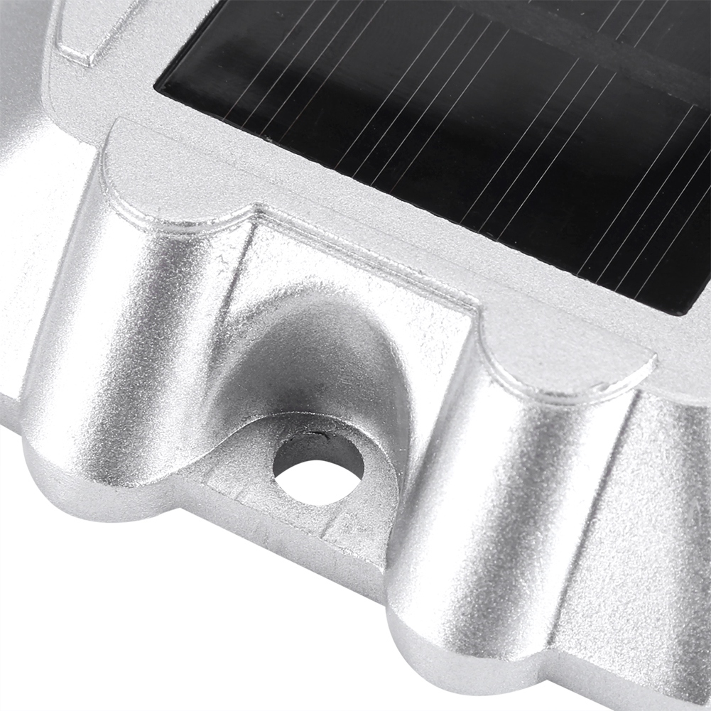 Wasserdichte Solarlampe Aus Aluminiumguss Mit 6 Leds, Rot, Für Den Außenbereich, Geeignet Für Straßen, Einfahrten Und Wege