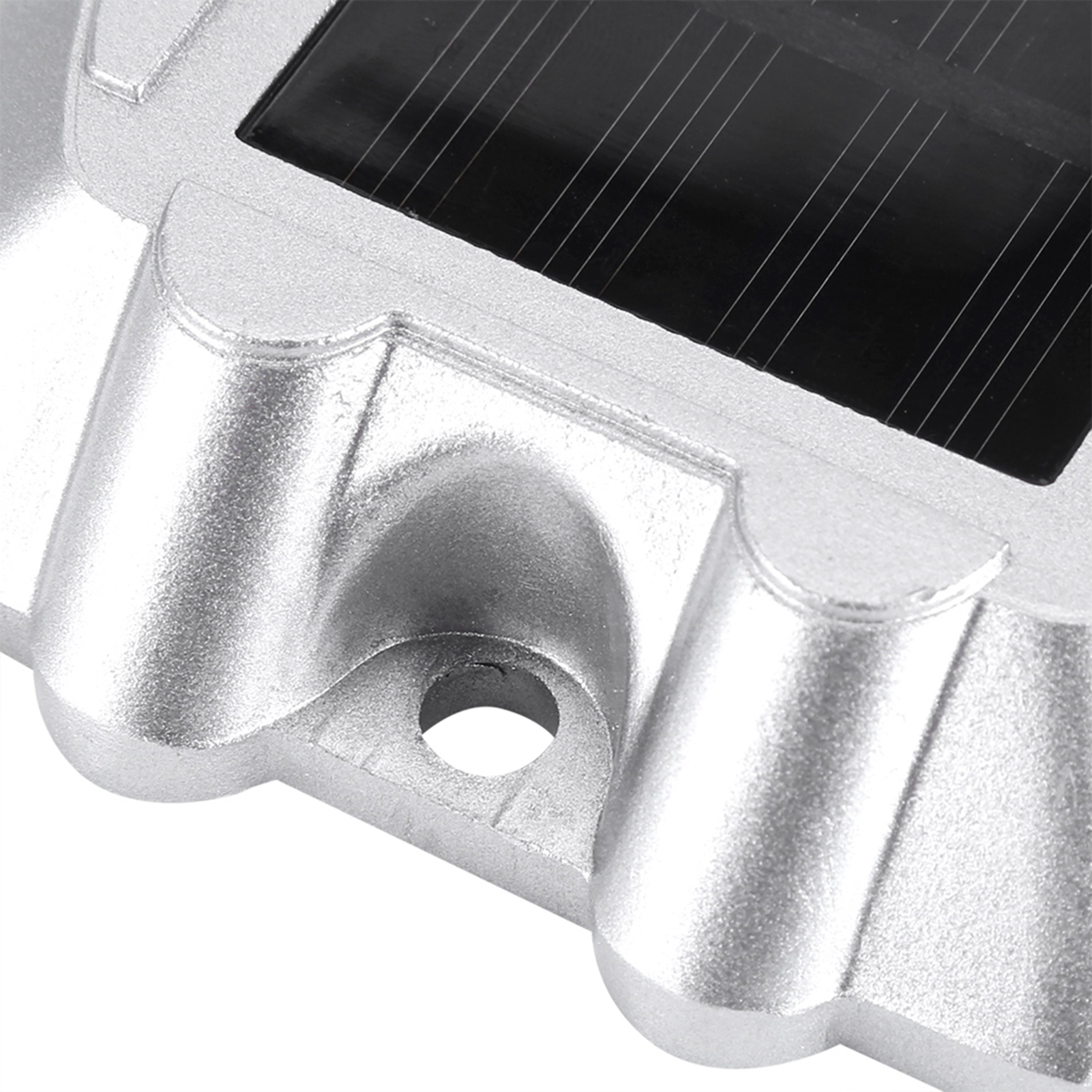 Solarbetriebene 6-led-außenleuchte Aus Aluminiumguss, Wasserdicht, Für Einfahrten, Wege Und Straßen (rot)