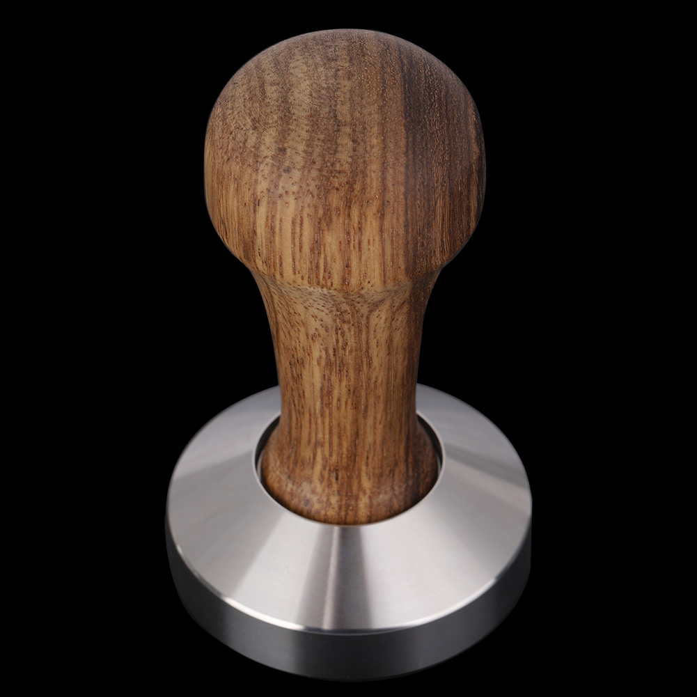 Praktischer Edelstahl-kaffee-tamper, Espressopulver-flachpresshammer (53 Mm)