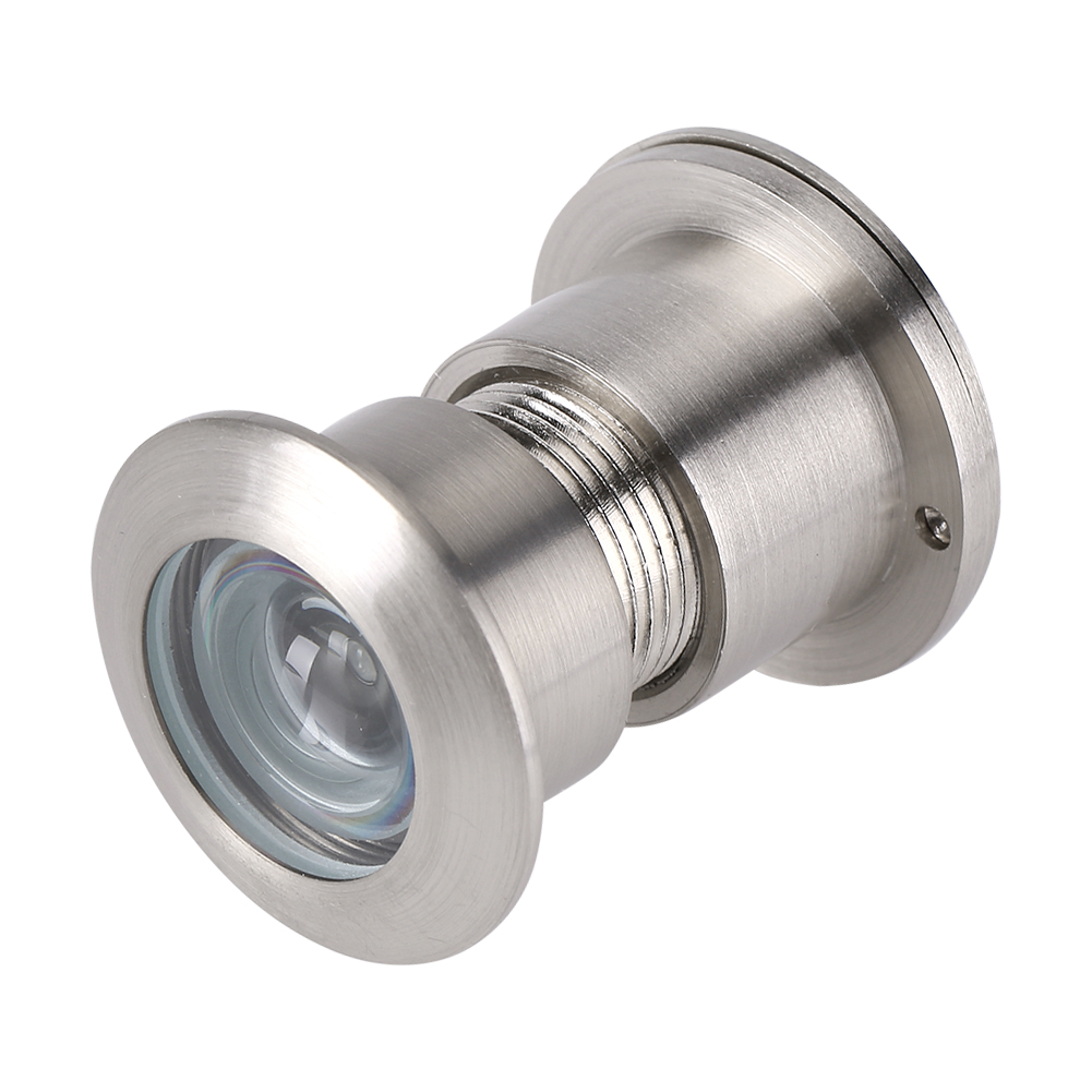 Türspion Mit 28 Mm Weitwinkel Und Robuster Sichtschutzabdeckung, Gebürstetes Chrom