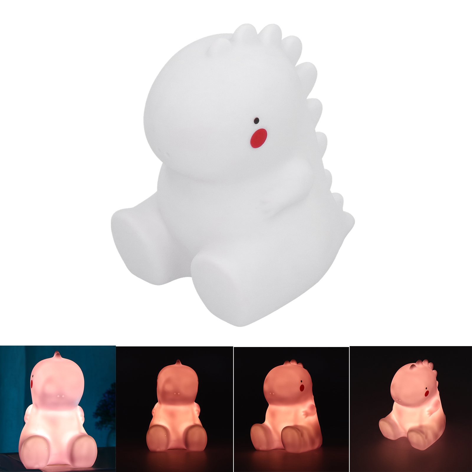 Led-nachtlicht Mit Dinosaurier-motiv, Silikon-nachtlampe, Schlafzimmerdekoration Für Jungen, Mädchen, Kinderzimmer, Wohnzimmer