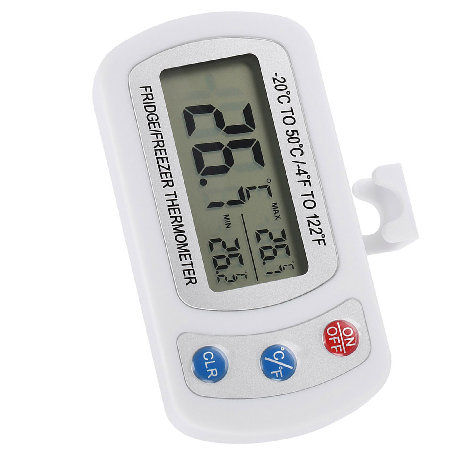 Großes Lcd-kühlschrank-gefrierschrank-digitalthermometer Mit Verstellbarem Ständer/halter