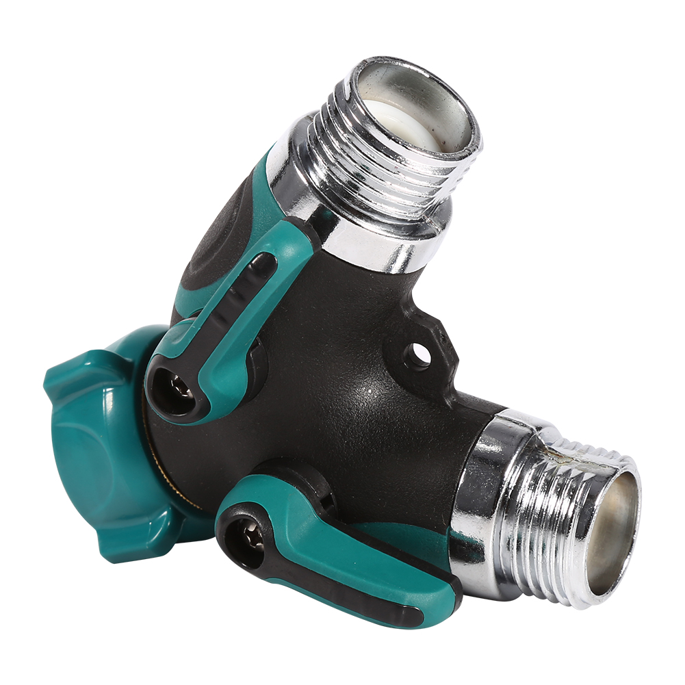 Stück Npt 3/4" 2-wege-hochleistungs-gartenschlauchverteiler Y-ventil Wasserrohrverbinder Adapter