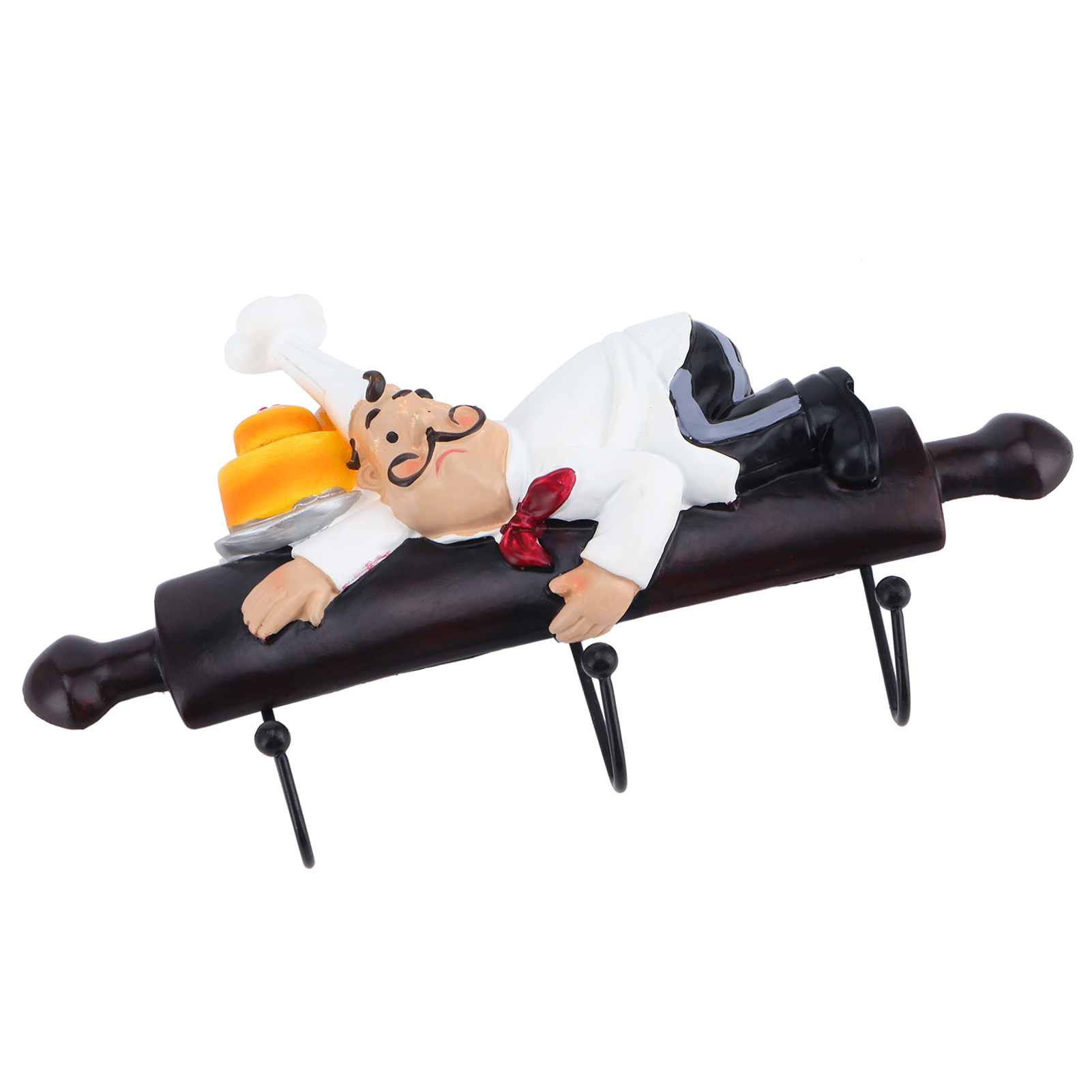 Wandhaken Mit Cartoon-kochfigur, Selbstklebend, Zur Dekoration Von Hotel-speiseräumen (bs085)