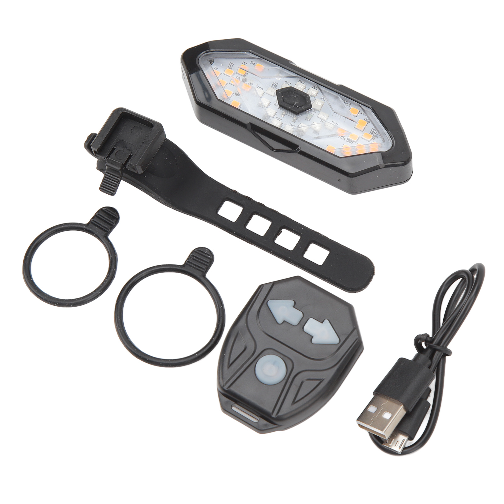 Fahrradblinker Und Rücklichter, Usb-wiederaufladbar, Wasserdicht, Mit Kabelloser Fernbedienung Für Mountainbikes Und Rennräder