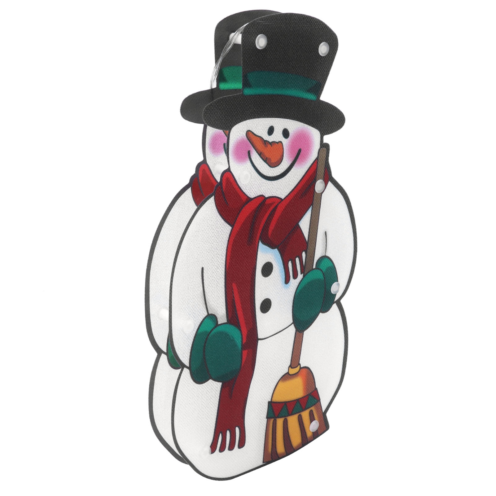 Weihnachtsbeleuchtung Schneemann Led-fensterhängelampe Mit Saugnapf Für Die Dekoration