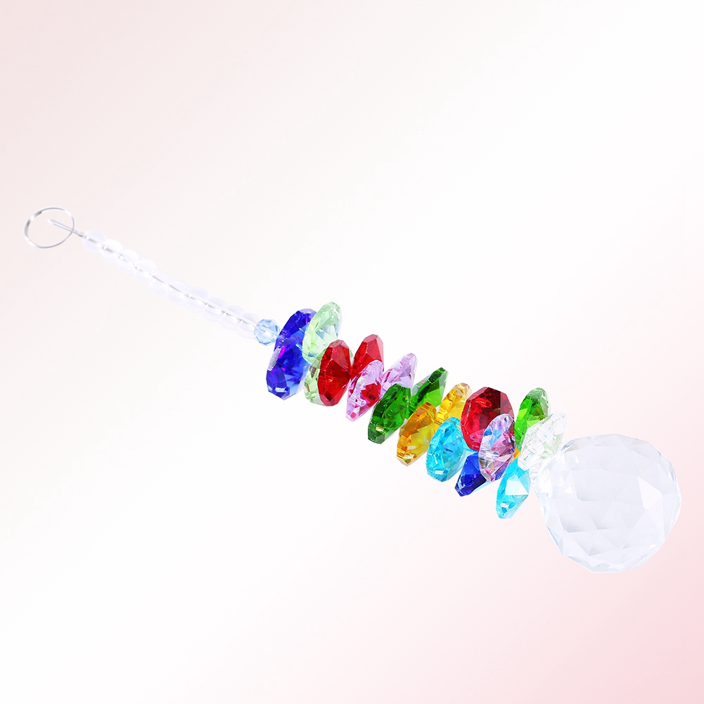 Regenbogenmacher Kristall-sonnenfänger Hängender Kronleuchter Kugelprisma Pendel Anhänger Dekoration