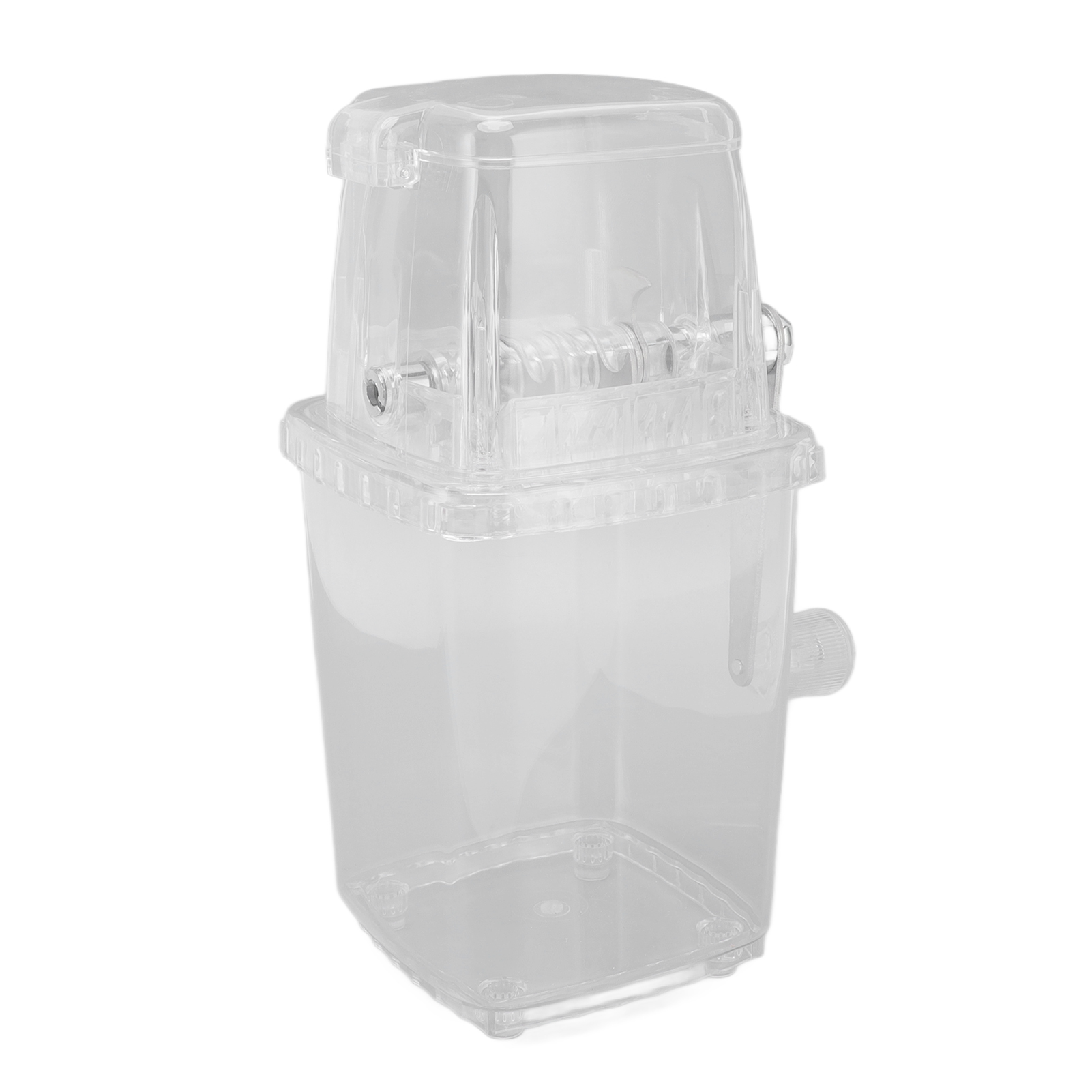 Mini-multifunktions-eiscrusher Für Den Hausgebrauch, Transparente, Handbetriebene Eismaschine, Ideal Für Bars, Restaurants Und Den Privaten Gebrauch.