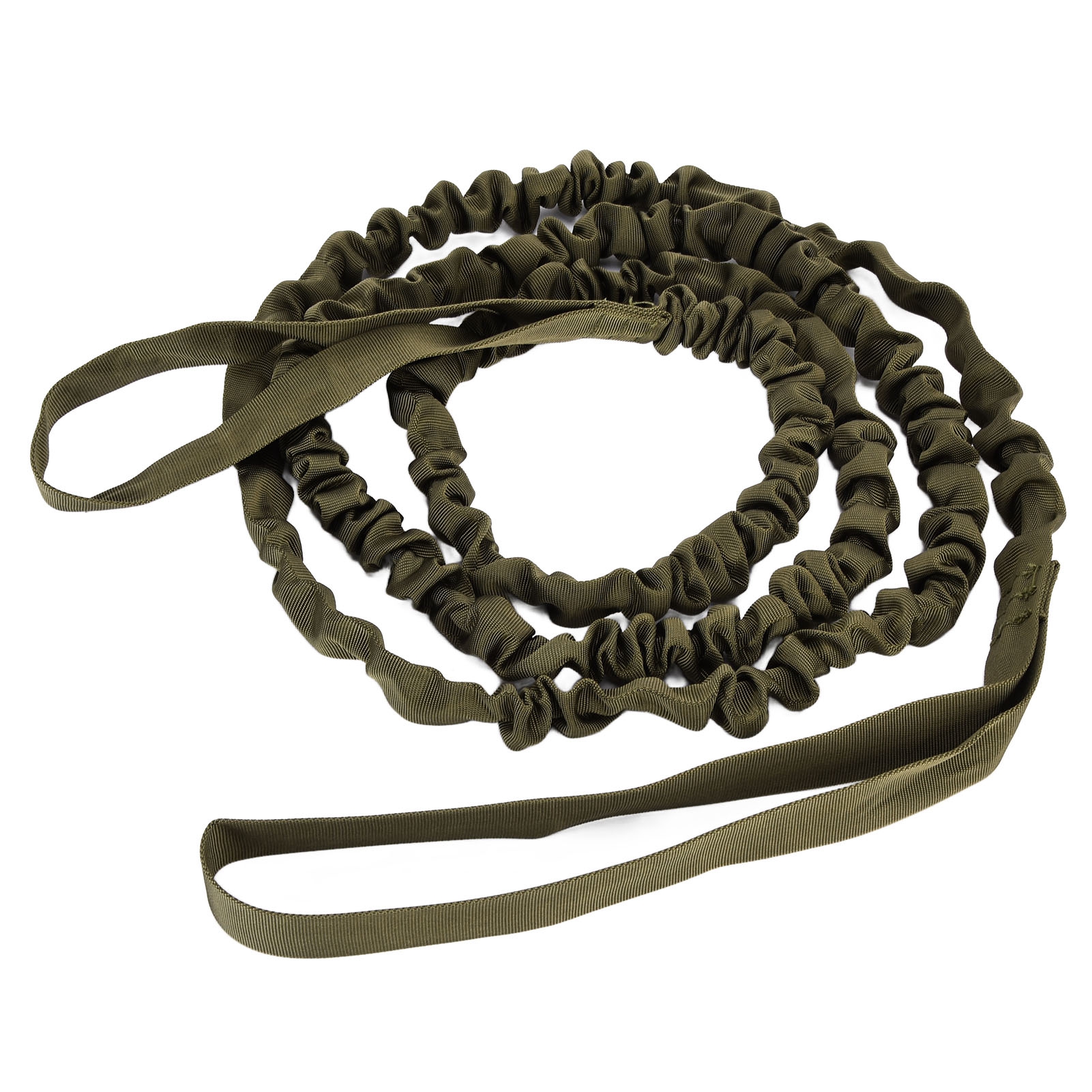Robustes, Tragbares, Verstellbares Fahrradabschleppseil/bungee-seil Aus Nylon Für Outdoor-radtouren, Militärgrün