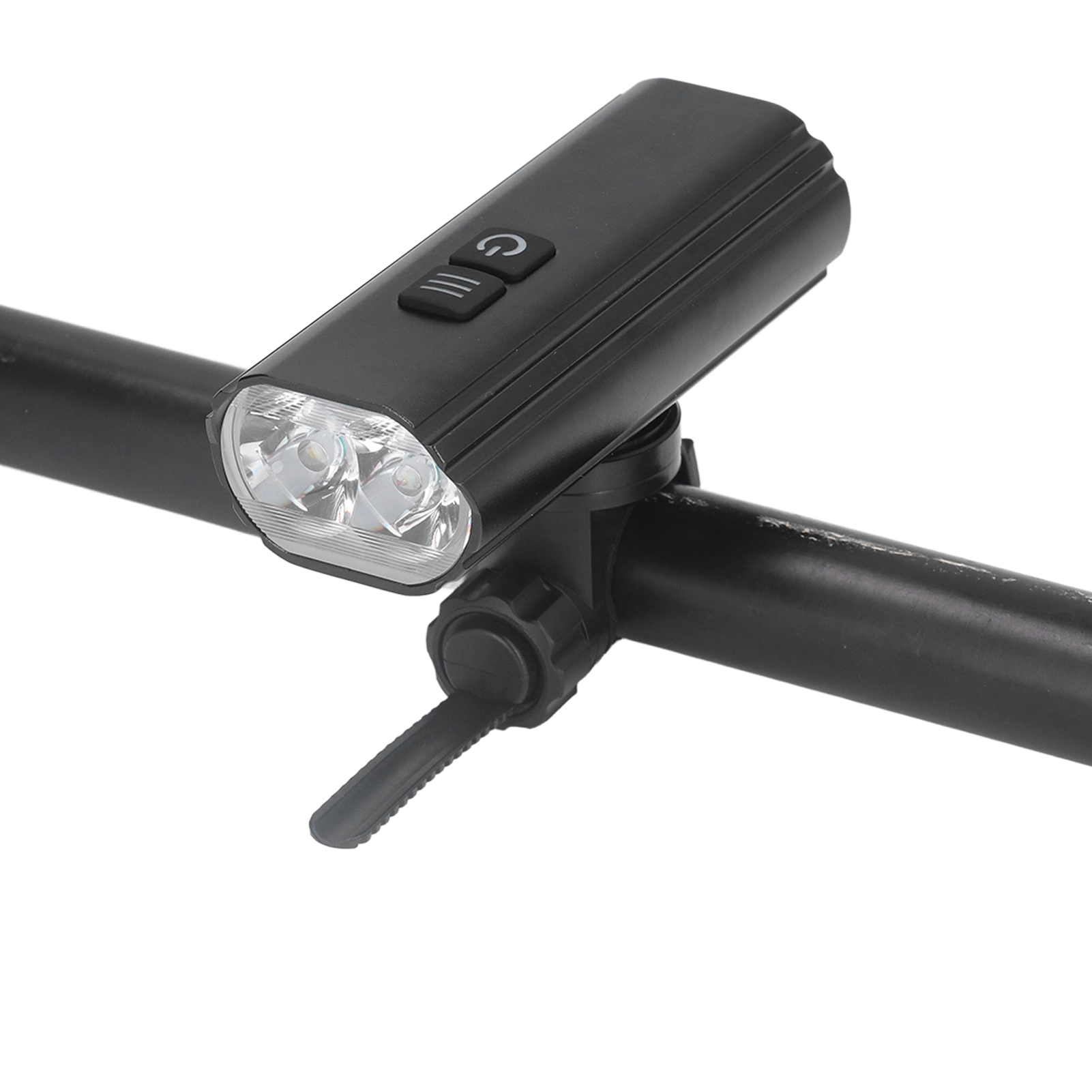 Wiederaufladbare 2-led-fahrradfrontleuchte Über Usb, Leistungsstarke Beleuchtung, 5 Lichtmodi, Helles Nachtlicht, Eingebauter Akku Enthalten (280-mah-scheinwerfer).