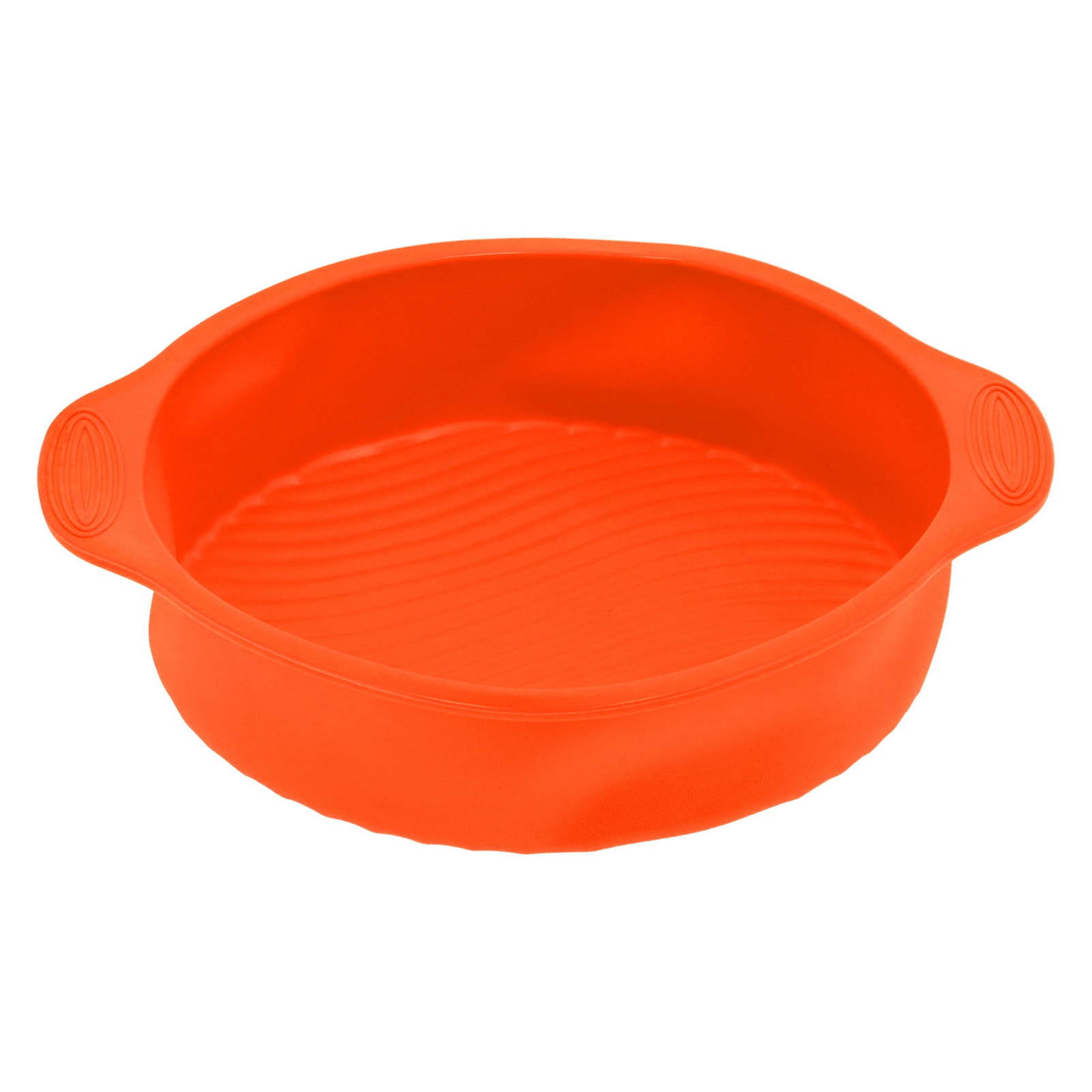 Runde Silikon-kuchenform (23 Cm Durchmesser), Antihaftbeschichtet, Brotbackform Für Die Heimische Küche Und Bäckerei (orange)