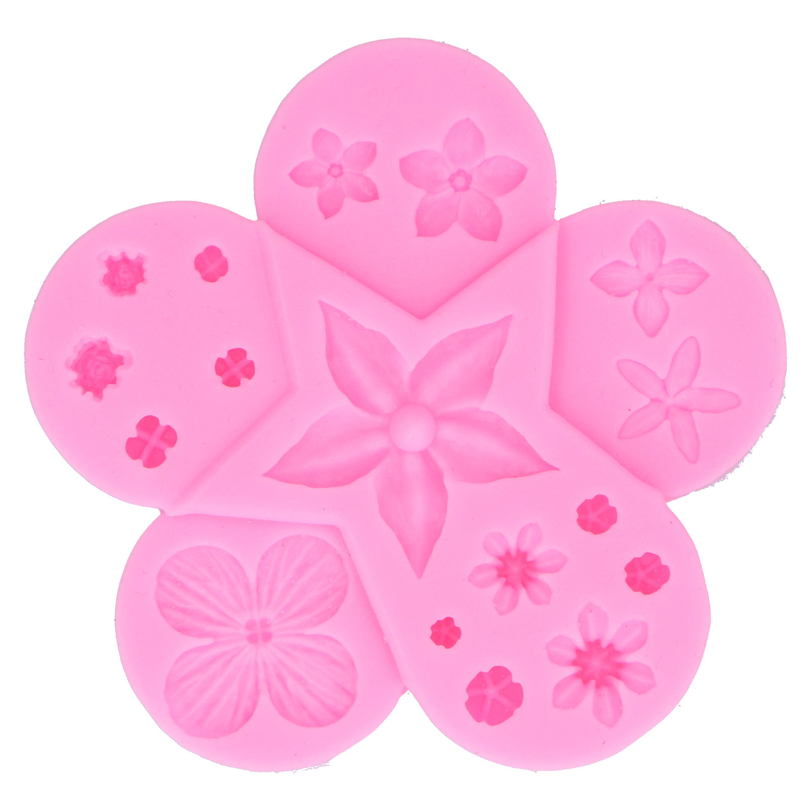Silikonform In Blumen- Und Blattform, Schokoladenform, Diy-fondant-kuchenform, Küchenutensilien, Rosa