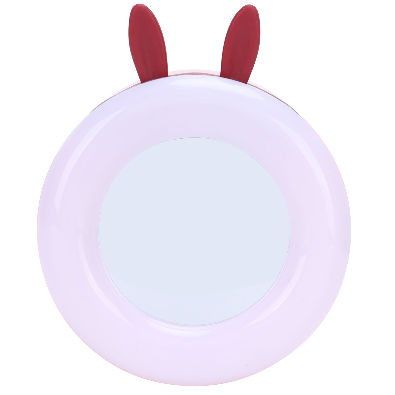 Tragbarer Led-schminkspiegel Mit Cartoon-motiv Für Kinder, Mädchen, Rosa