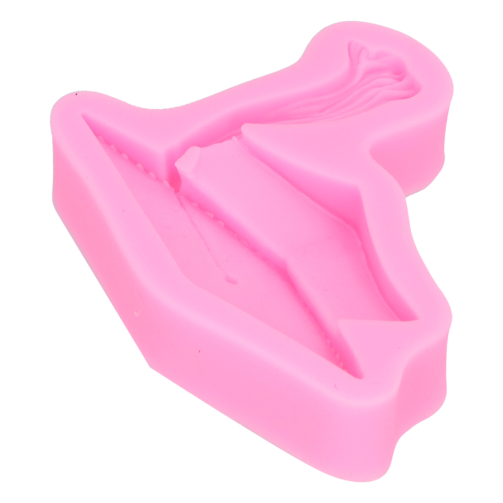 Silikon-backform In Form Eines Absolventenhuts Für Fondant-schokoladenkuchendekoration, Rosa