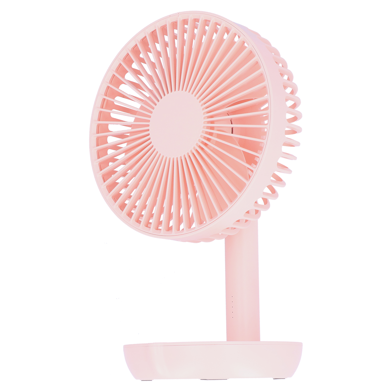 Oszillierender Tischventilator, Wiederaufladbar, Leise, Praktischer Usb-ladeventilator Für Zuhause Und Schule, Rosa