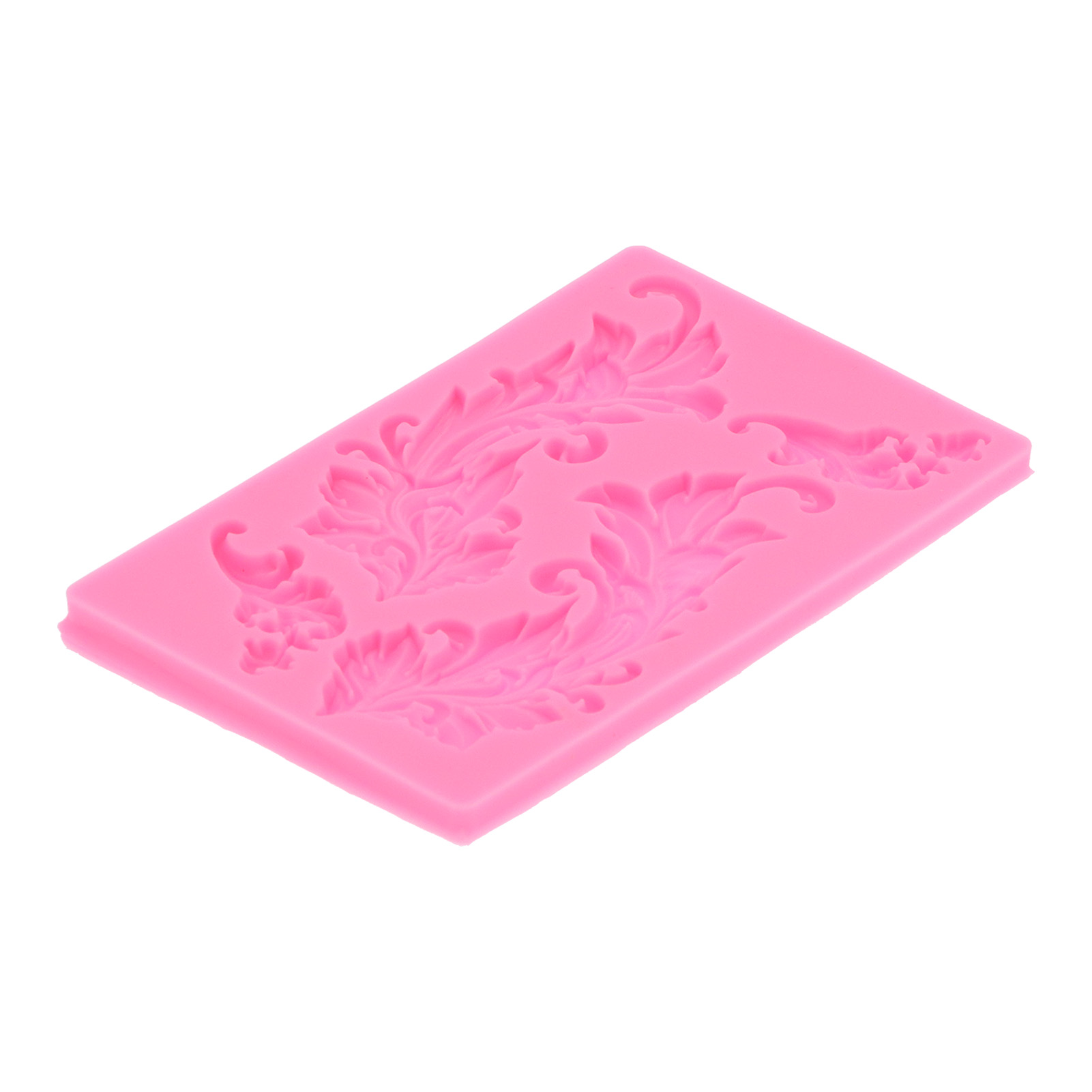 Geprägte Silikonform Mit Baumblattmuster, Schokoladenkuchenform Für Die Heimische Küche, Bäckerei, Rosa