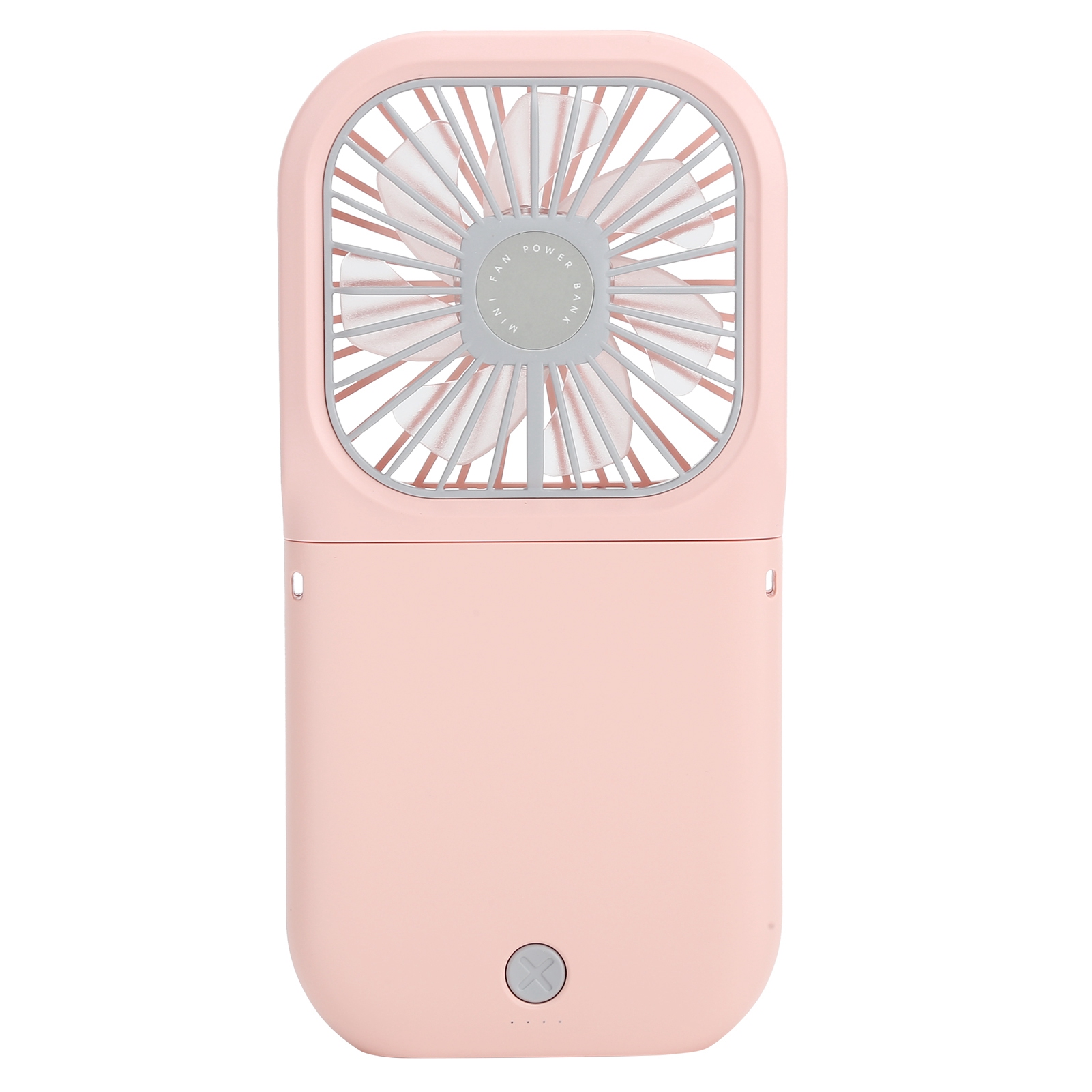 Mini-nackenventilator, Tragbar, Faltbar, 3 Geschwindigkeitsstufen, Usb-ladefunktion, Geräuscharm, Für Zuhause, Büro Und Outdoor, Rosa