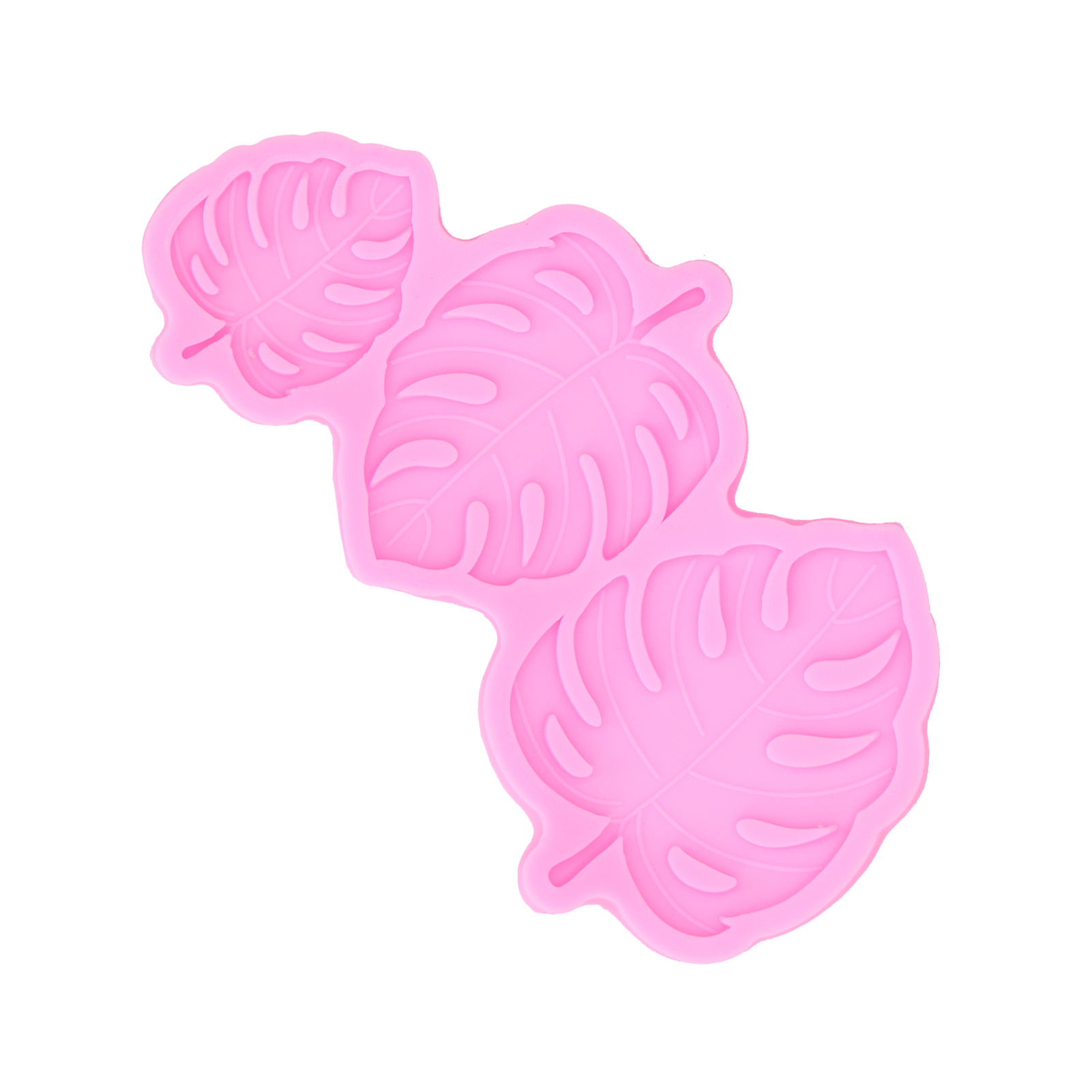 Blattförmige, Lebensmittelechte Silikonform (ungiftig) Für Kuchen Und Eiscreme – Ideal Zum Backen Und Backen Von Kuchen Und Eiscreme (pink)