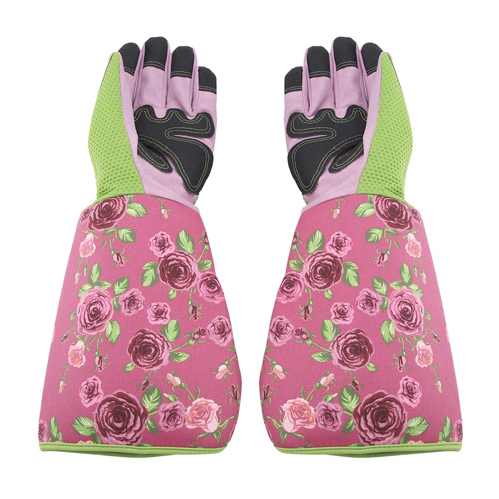 Lange Rosenschnitt-gartenhandschuhe, Stichfest, Arbeitshandschuhe Für Den Garten (rosa)