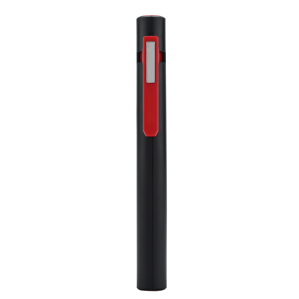 Wiederaufladbare Cob-led-taschenlampe, Stiftleuchte Mit Magnetischem Drehclip, Rot