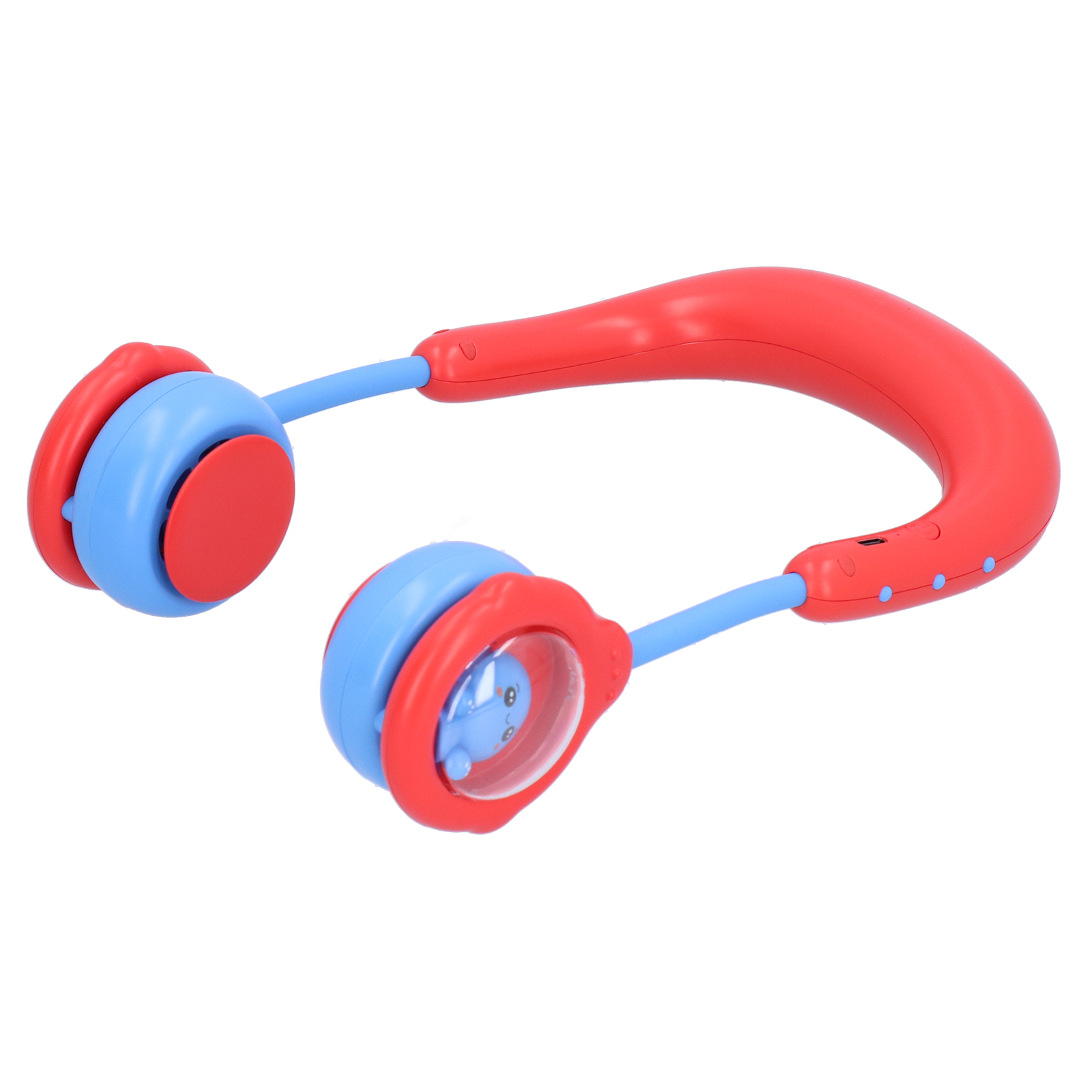 Mini-nackenventilator Für Kinder, Tragbar, Elektrisch, Usb-ladefunktion, Für Zuhause, Outdoor Und Sport (rot)