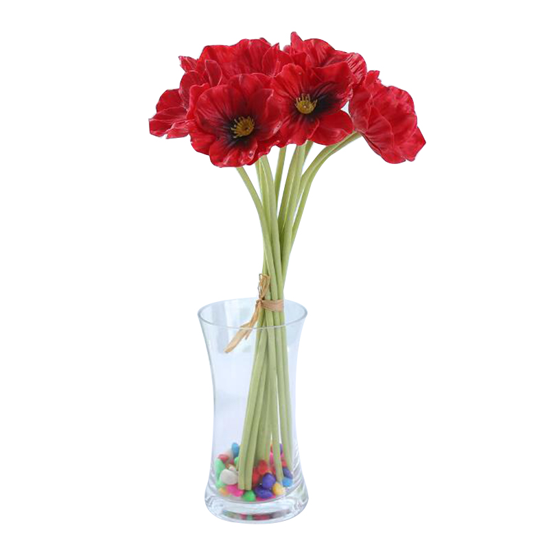 10 Künstliche Rote Blumen, Künstliche Rote Blumendekoration Für Hochzeitssträuße, Ansteckblumen, Tischdekorationen Und Blumenarrangements