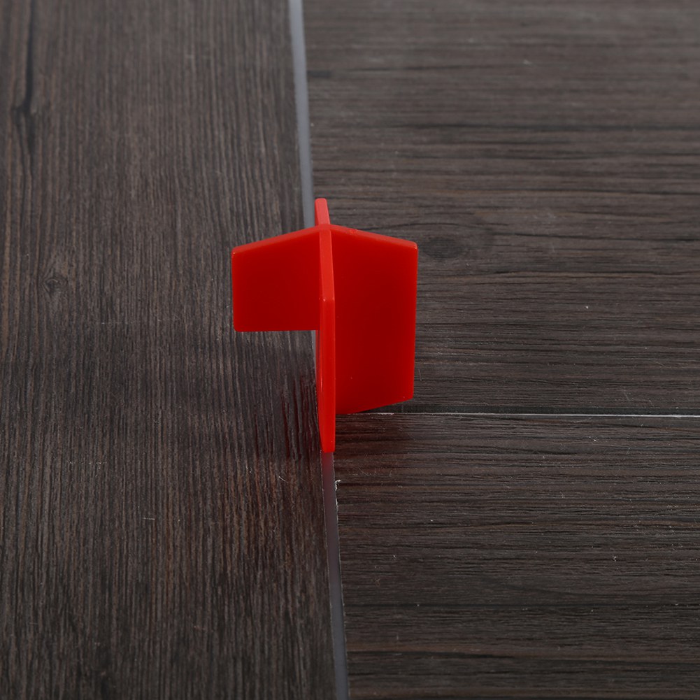 50-teiliges 1/16'' Fliesenverlegesystem, Rot, 3-seitige Abstandshalter, Kreuz- Und T-form, Keramikfliesen-wandverlegewerkzeuge