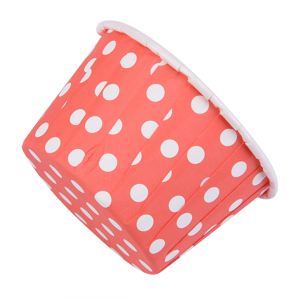 100 Mini-cupcake-förmchen, Runde Papierförmchen, Muffinförmchen, Für Zuhause, Partys, Hochzeiten, Rot