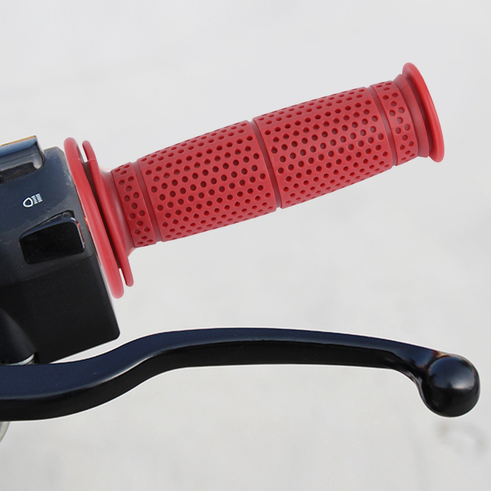 Rote Tpu-motorrad-/fahrradgriffe, 22 Mm, Rutschfeste Lenkergriffe
