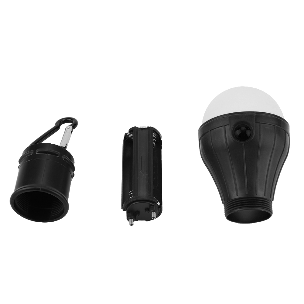 Mini-tragbare Zeltlaterne Mit 3 Leds, Hängelampe Für Outdoor-aktivitäten Wie Angeln Und Camping (schwarz)
