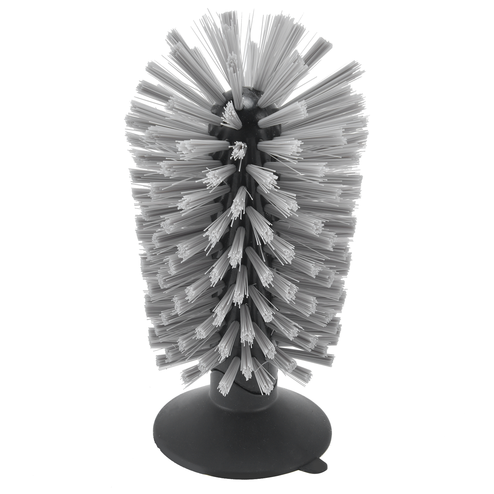 Glasbürste Aus Abs-nylon Mit Vertikalem Design, Ungiftig, Mit Saugnapf, Reinigungsbürste Für Glasbecher Und Wasserflaschen (schwarz)