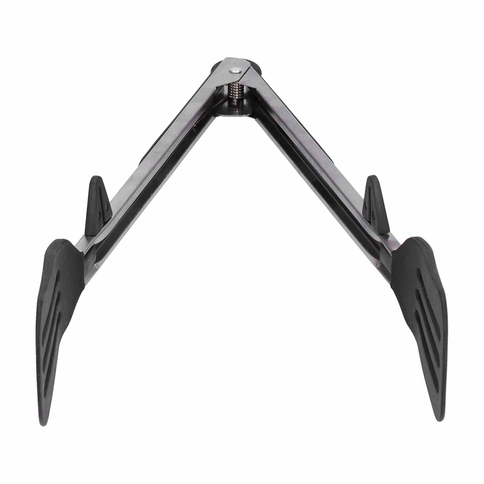 Edelstahl-silikon-lebensmittelspatel Mit Klemme, Grillzange, Steakzange, Backwerkzeug Für Zuhause, 30 Cm, Schwarze Halterung